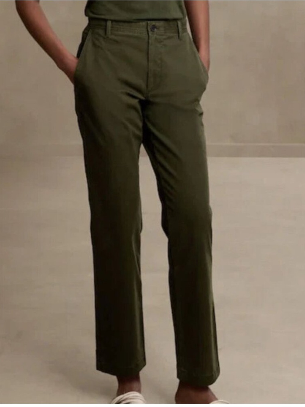 Banana Republic Olive Green Chinos Size 14 EUC!